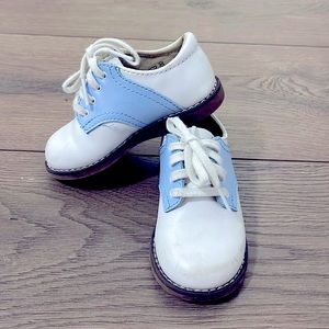 Boys Oxford FootMates Blue and White - Cheer